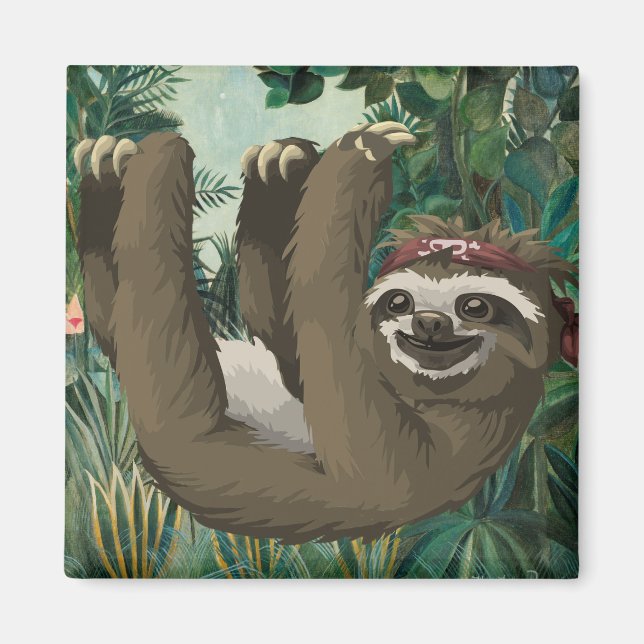 Cute Sloth Magnet (Framsidan)