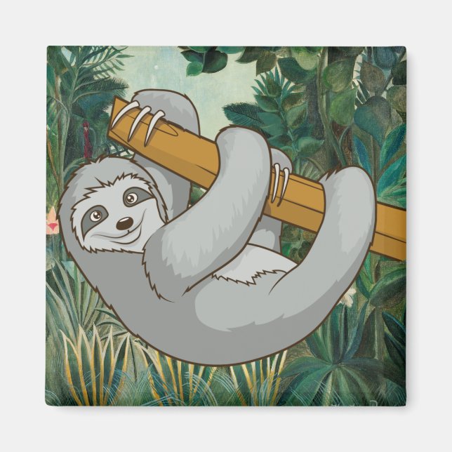 Cute Sloth Magnet (Framsidan)