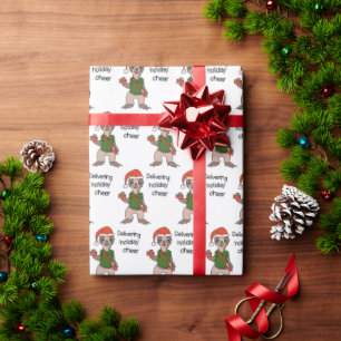 Cute Sloth Mail Man jul Presentpapper