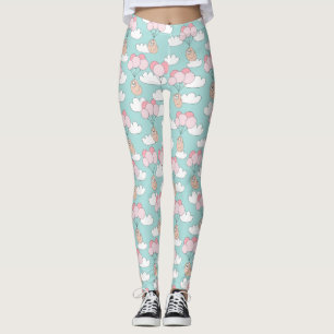 Cute Sloth Mönster Leggings