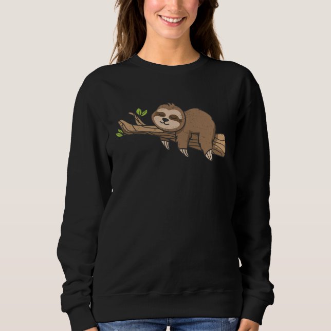 Cute Sloth Sleeping Lazy Sloths Owner Animal  Grap T Shirt (Framsida)