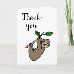 Cute Sloth, Tack Kort
