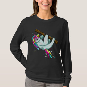 Cute Sloth Unicorn Funny Magic Horn T Shirt