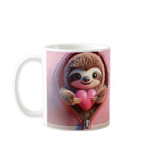 Cute Sloth Valentine Mugg