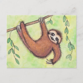 Cute Sloth Vykort