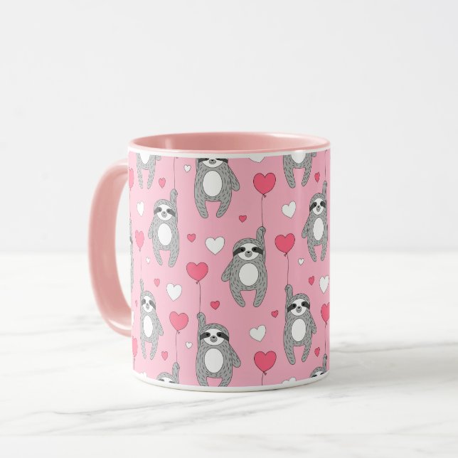 Cute Sloths Mugg (Framsida vänster)