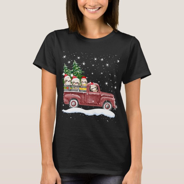 Cute Slots med Red Lastbil-stift T Shirt (Framsida)