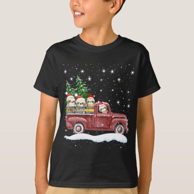 Cute Slots med Red Lastbil-stift T Shirt (Framsida)