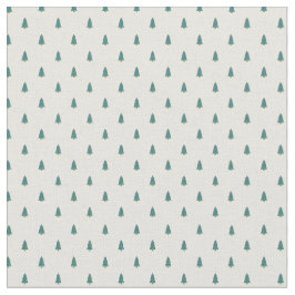 Cute small Julgranar på vit Tyg