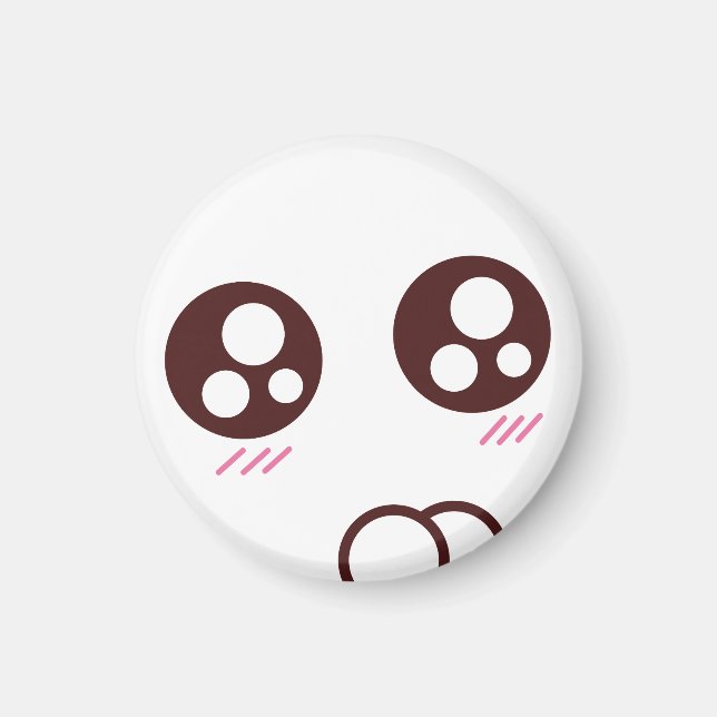 Cute & small kawaii kattunge emoji magnet (Framsidan)