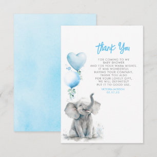 Cute Small Little Baby Elephant Tack Kort