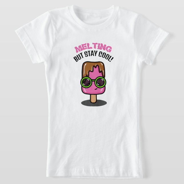 Cute Smälter Popsicle T-Shirt for Girl (Laydown)