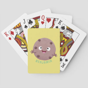 Cute Smart Chochad chip cookie tecknad Casinokort