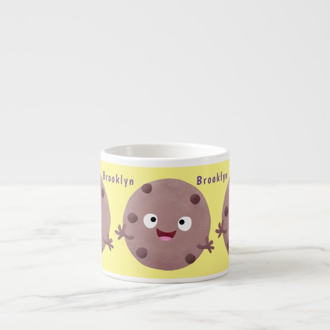 Cute Smart Chochad chip cookie tecknad Espressomugg (Framsidan)