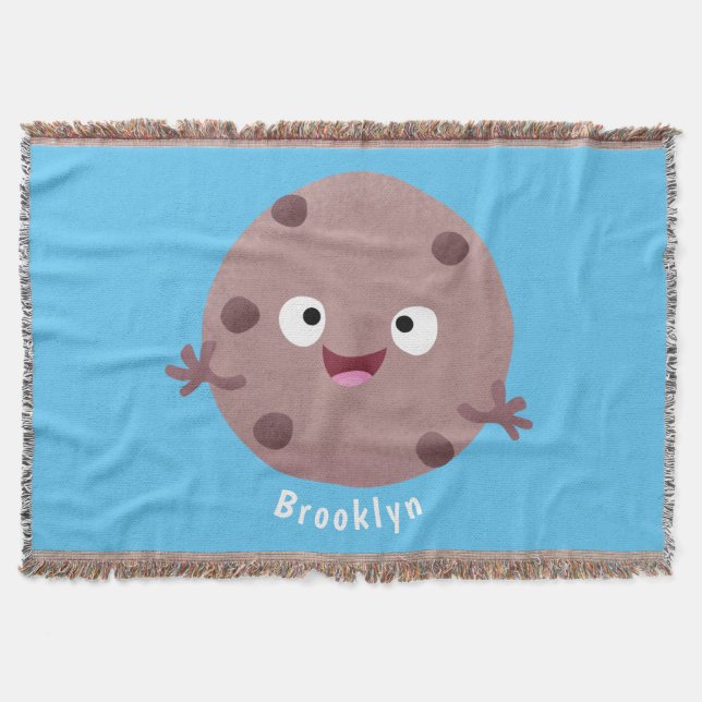 Cute Smart Chochad chip cookie tecknad Filt (Framsidan)