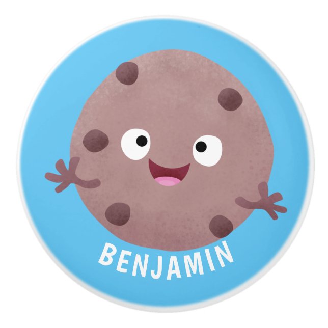Cute Smart Chochad chip cookie tecknad Knopp (Framsidan)