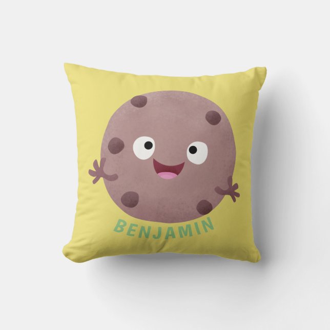 Cute Smart Chochad chip cookie tecknad Kudde (Framsida)