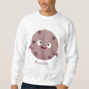 Cute Smart Chochad chip cookie tecknad Lång Ärmad Tröja