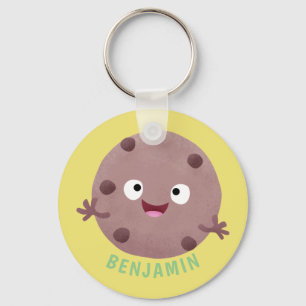Cute Smart Chochad chip cookie tecknad Nyckelring