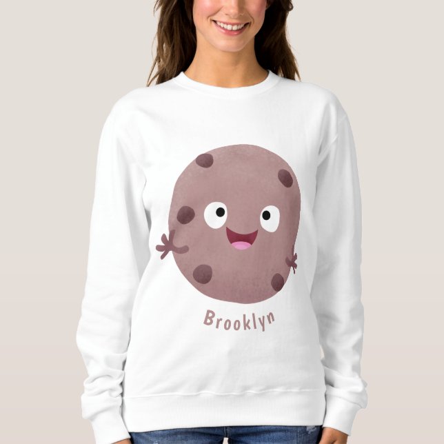 Cute Smart Chochad chip cookie tecknad T Shirt (Framsida)