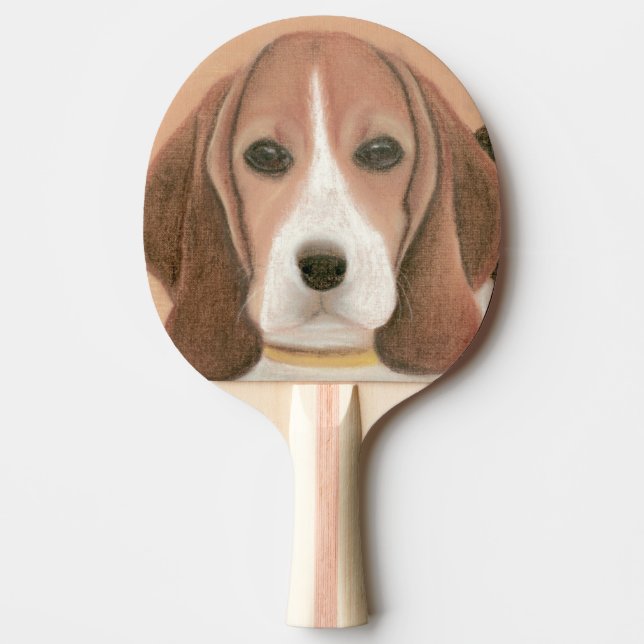 Cute Smart hund. Pastel Pingisracket (Framsidan)