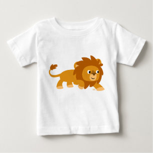 Cute Smart Tecknad Lejon Baby T-shirt