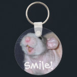Cute Smile Råtta Nyckelring<br><div class="desc">Det där vackra leende råtta gör en perfekt gåva!</div>