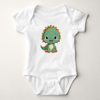 Cute Smiling Baby Dinosaur Bodysuit T Shirt