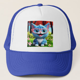 Cute Smiling Blue Kitten-55665 Keps