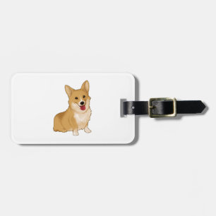 Cute smiling corgi bagagebricka
