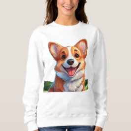 Cute smiling corgi t shirt