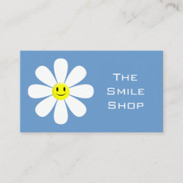 Cute Smiling Flower Visitkort