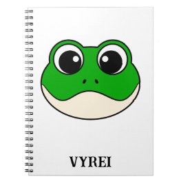 Cute Smiling Frog Anteckningsbok