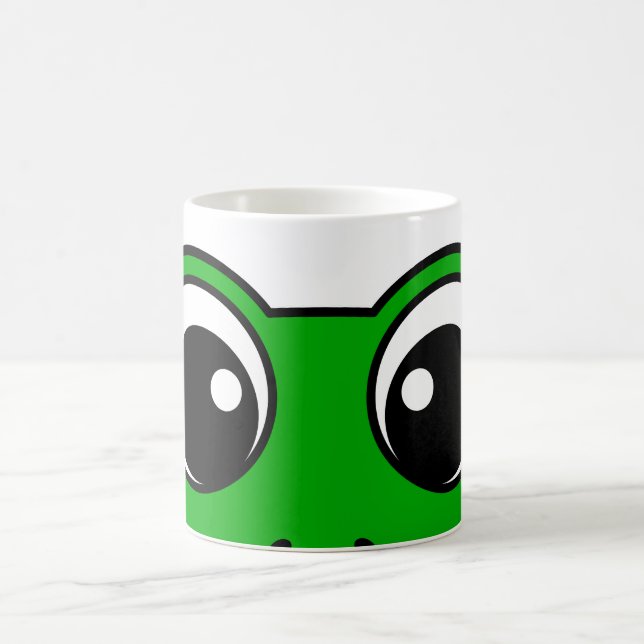 Cute Smiling Frog Kaffemugg (Center)