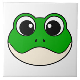 Cute Smiling Frog Kakelplatta