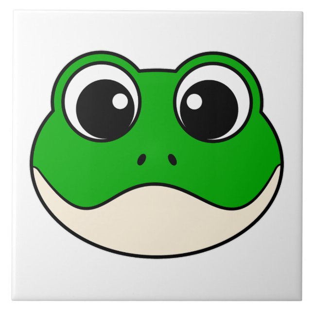 Cute Smiling Frog Kakelplatta (Framsidan)