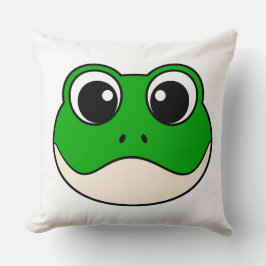 Cute Smiling Frog Kudde