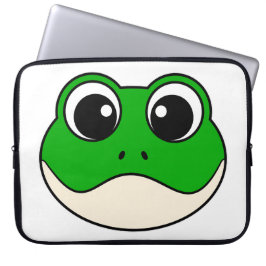 Cute Smiling Frog Laptop Fodral