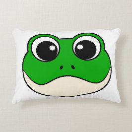 Cute Smiling Frog Prydnadskudde