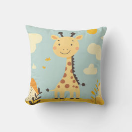 Cute Smiling Girafe Babu Nursery Home Decor Kudde