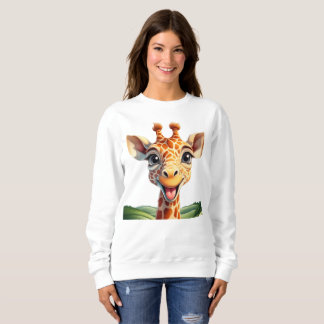 Cute smiling giraffe t shirt
