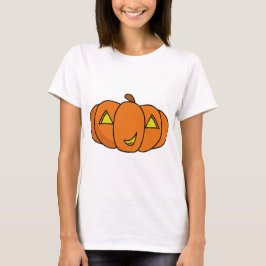 Cute Smiling Halloween Pumpkin T Shirt