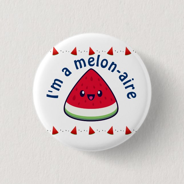 Cute Smiling Kawaii Watermelon Knapp (Framsida)