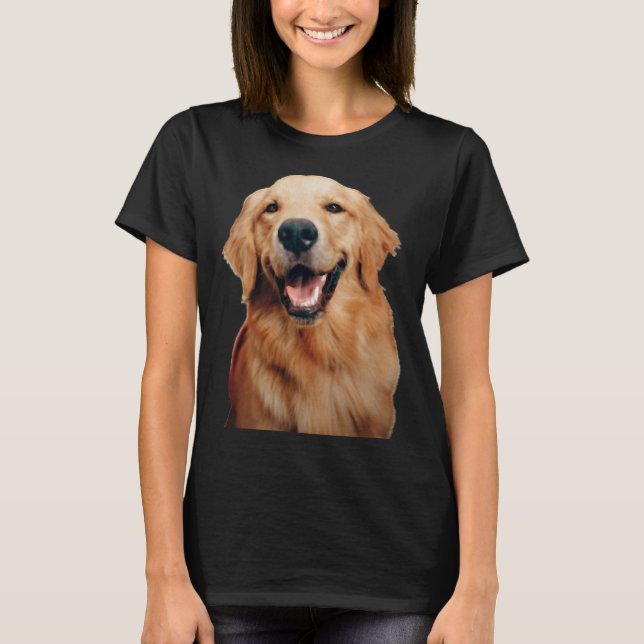 Cute Smiling Labrador Retriever Hund T Shirt (Framsida)