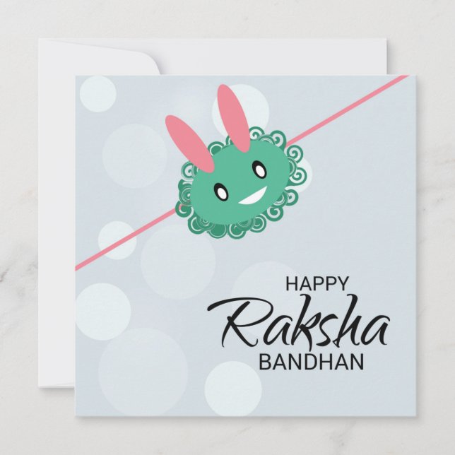 Cute Smiling Lycklig Raksha Bandhan (Framsida)