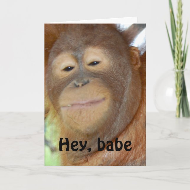 Cute Smiling Lycklig Valentine Helgkort (Framsida)