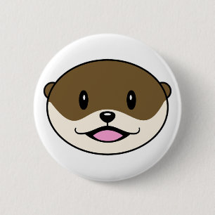 Cute Smiling Otter Knapp