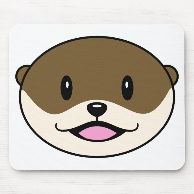 Cute Smiling Otter Musmatta (Framsidan)