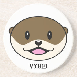 Cute Smiling Otter Underlägg
