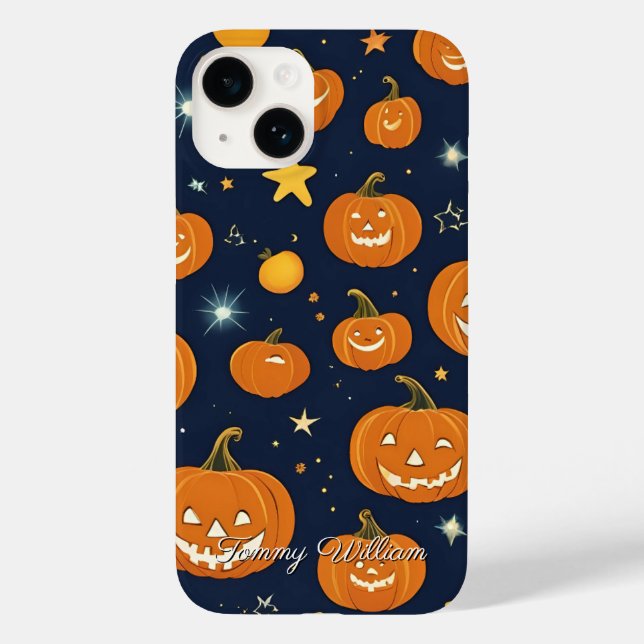 Cute Smiling Pumpkins for Halloween (Baksida)